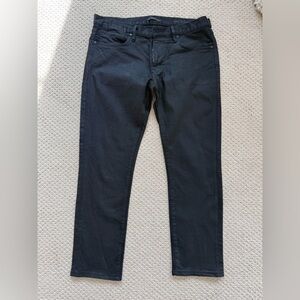 John Varvatos Men's Bowery Slim Straight Black Jeans 36 x 30